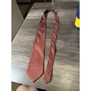 Beijian Handmade Men's Red orange, Blue Tie